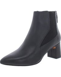 Cole Haan - Etta Leather Almond Toe Ankle Boots - Lyst