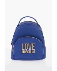 Moschino - Blue Polyethylene Backpack - Lyst