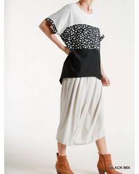Umgee - Dalmatian Color Block Top - Lyst