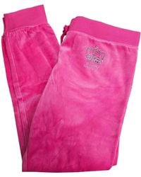 Juicy Couture - Studded Crown Logo Track Velour Zuma Pant - Lyst