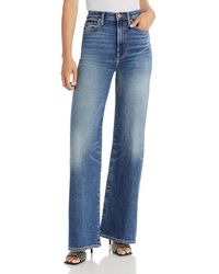 7 For All Mankind - Ultra High Rise Stretch Wide Leg Jeans - Lyst