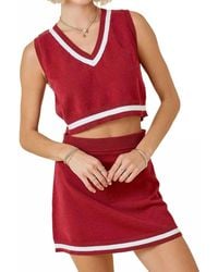 Day + Moon - College Sweater Skirt - Lyst