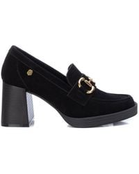 Xti - Carmela Collectionwomen's Suede Heeled Loafers By - Lyst