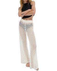 LNA - Kismet Open Knit Pants - Lyst