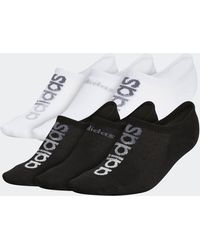 adidas Linear Superlite Super-no-show Socks 6 Pairs - Black