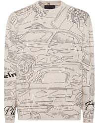 Philipp Plein - Knitted Pullover Round Neck Ls Cars Racing - Lyst