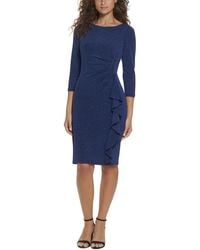 Jessica Howard - Gathered Knee Length Cocktail And Party Dress - Lyst