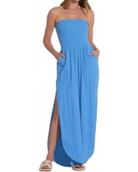 Elan - Strapless Side Leg Slit Jumper - Lyst