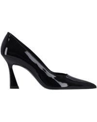Stuart Weitzman - Coated Calf Leather Heeled Pump - Lyst