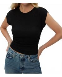 Michael Stars - Joni Power Shoulder Tee - Lyst