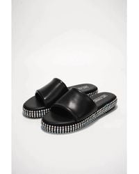 Cape Robbin - Damdam Studded Sole Flat Slide Sandals - Lyst