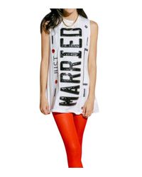 Queen Of Sparkles - Just Married Tank Dress - Lyst