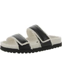 GIA X PERNILLE - Perni 11 Leather Faux Fur Lined Slide Sandals - Lyst