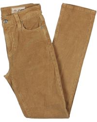 AG Jeans - Mari Corduroy High Rise Straight Leg Pants - Lyst