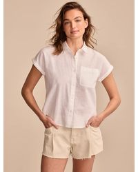 Lucky Brand - Solid Rolled Sleeve Button-Down - Lyst