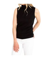 Kinross Cashmere - Sleeveless Seamed Funnel Sweater - Lyst