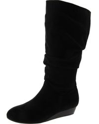 Masseys - 1381013 Faux Suede Wedge Boot Mid-Calf Boots - Lyst