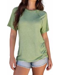 Grace and Lace - Mineral Wash Raglan Tee - Lyst