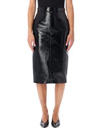 Lanvin - Vinyl Midi Skirt - Lyst