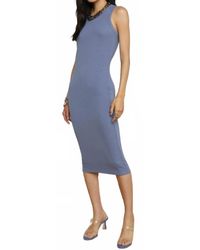 L'Agence - Nura Sleeveless Midi Dress - Lyst