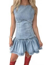 SOFIA The Label - Denim Mini Dress - Lyst