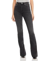 Mother - Wedge High Rise Slit Heel Bootcut Jeans - Lyst