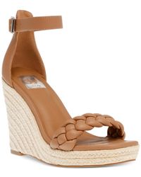 DV by Dolce Vita - Harriat Faux Leather Ankle Strap Wedge Sandals - Lyst
