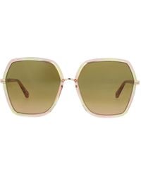 Chloé - Square-Frame Sunglasses - Lyst