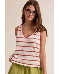 Wishlist - Striped Knit V-Neck Tank Top - Lyst