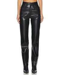 Agolde - 90's Pinch Waist Long Leather Pants - Lyst