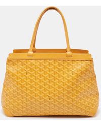 Goyard - Ine Coated Canvas And Leather Bellechasse Pm Tote - Lyst