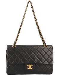 Vintage Chanel Timeless CC Shoulder Bag Black Caviar Gold Hardware –  Madison Avenue Couture