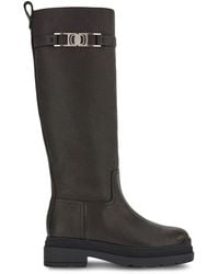 Ferragamo - Vara-Chain Detail Boots - Lyst