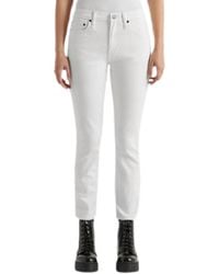 Edwin - Bree Mid Rise Straight Jeans - Lyst