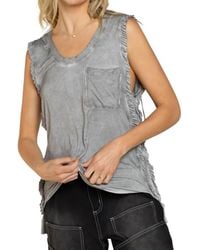Pol - Never Before Lace-Up Back Tank - Lyst