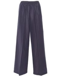 Forte Forte - Palazzo Taffeta Pants With Wide-Leg Silhouette - Lyst