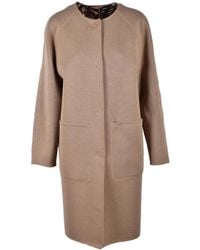 Fuzzi - Virgin Wool Coat - Lyst
