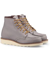 Red Wing - Wing Heritage Classic 3378 6.5 Leather Moc Toe 6-Inch Ankle Boots - Lyst