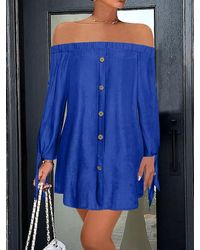TRUEDAMES - Off-Shoulder Casual Mini Dress - Lyst
