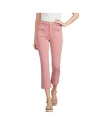 Charlie b - Flare Leg Twill Pants With Bow Patch Pockets - Lyst