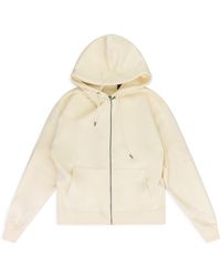 Sinclair - Cream Basic Zip Hoodie - Lyst