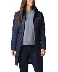 Columbia - Delta Ridge Jacket Long Down Hooded Full Zip Kfc1070 - Lyst