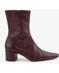 INTENTIONALLY ______ - Leather Carlton Heeled Mid Boot - Lyst