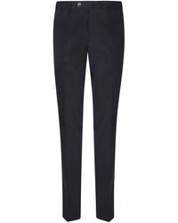 PT Torino - Slim Flat Front Tailored Cotton Pants - Lyst