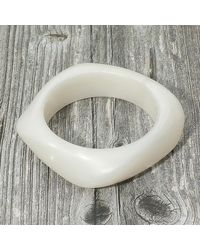 Fashnzfab - Abstract Square Celluloid Acetate Bangle Bracelet - Lyst