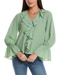 Vince Camuto - Ruffle Front Top - Lyst