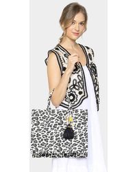 Fashnzfab - Leopard Patterned Tote Bag - Lyst