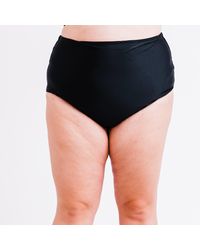 Calypsa - Plus Full Coverage High Waisted Bikini Bottom - Lyst