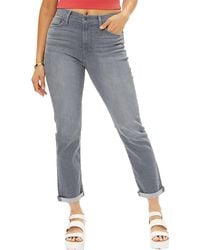 Hudson Jeans - Blair High-rise Cropped Straight Leg Jeans - Lyst