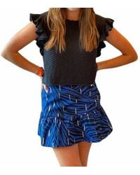 Osamore - Ruffle Mini Skirt - Lyst